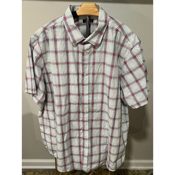 Club Room Men's Plaid Short Sleeve Button-Down Shirt Size XXL #230-J - Picture 3 of 4
